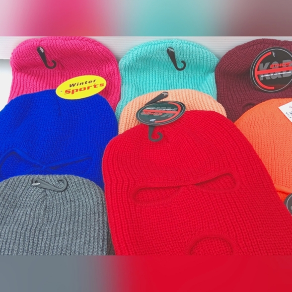 KNITTED 3 HOLE WINTER SKI MASK - Hat - Picture 10 of 16